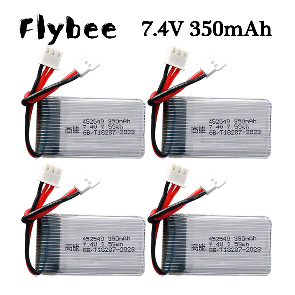 Drone Mjx Rc - 10pcs 7.4V 350mah 2S Lipo Battery