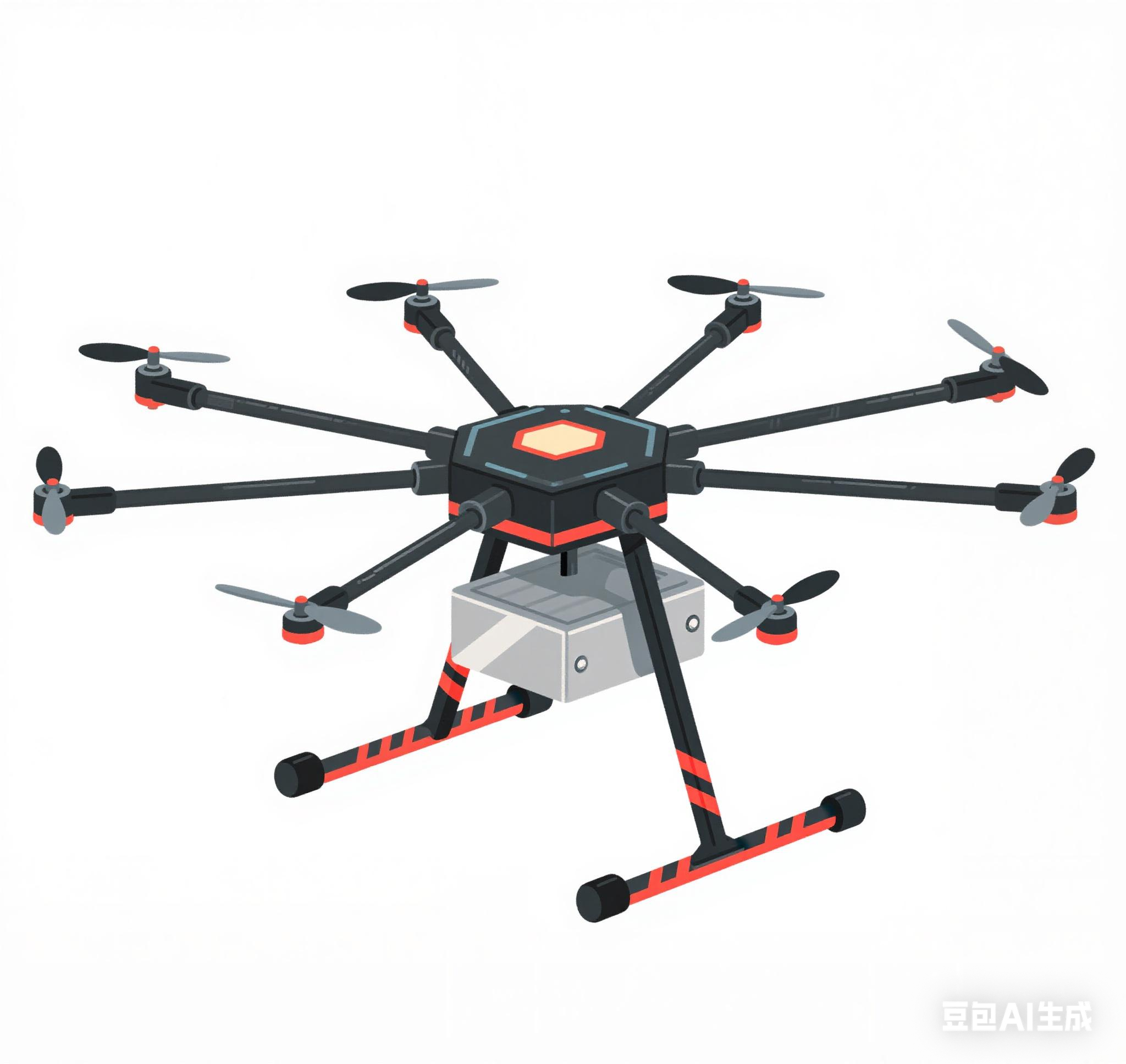 Heavy Lift Drone Frame - LX1100 All Carbon Fiber 1100mm Octacopter