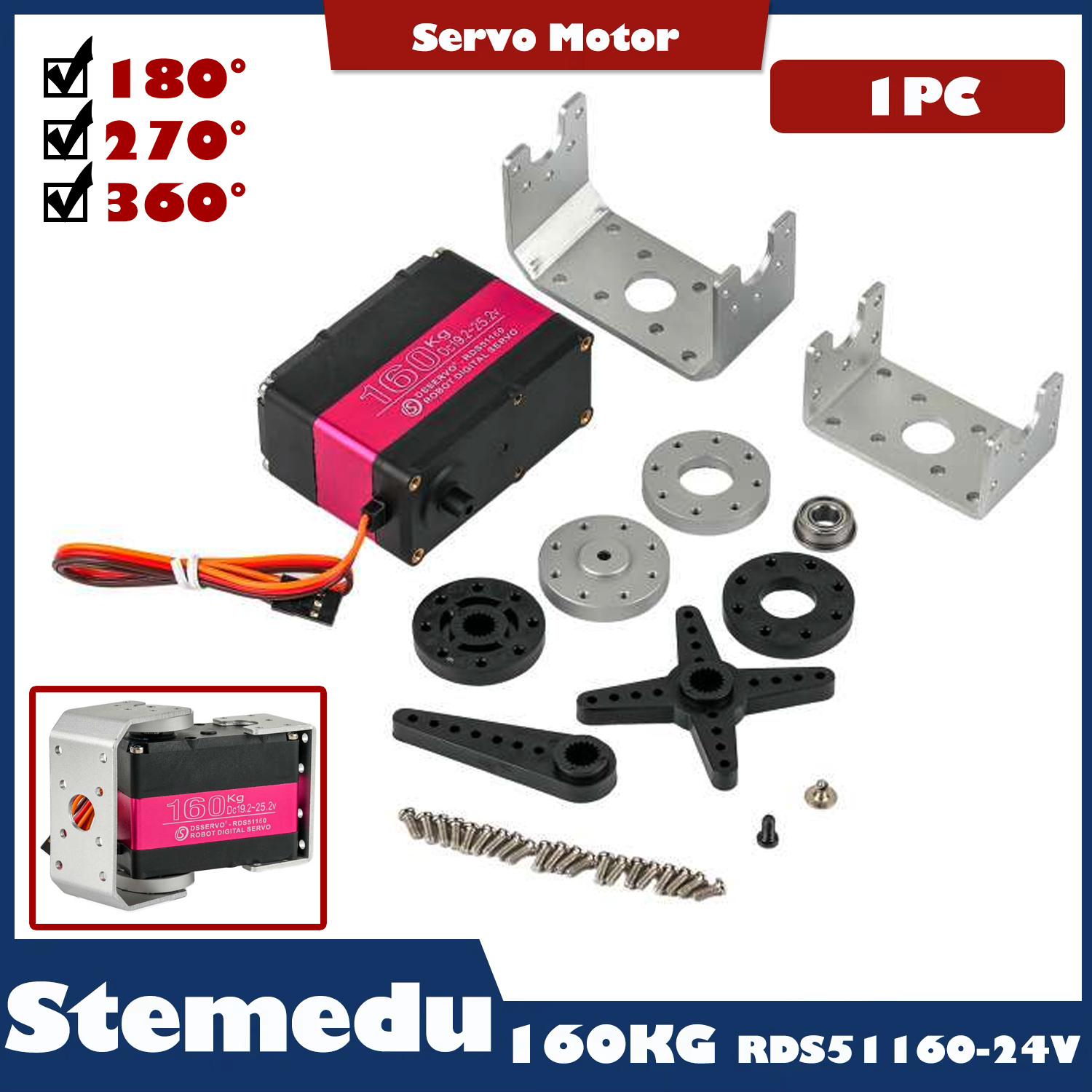 Drone And Car - Large Servo 160Kg 24V RC Digital