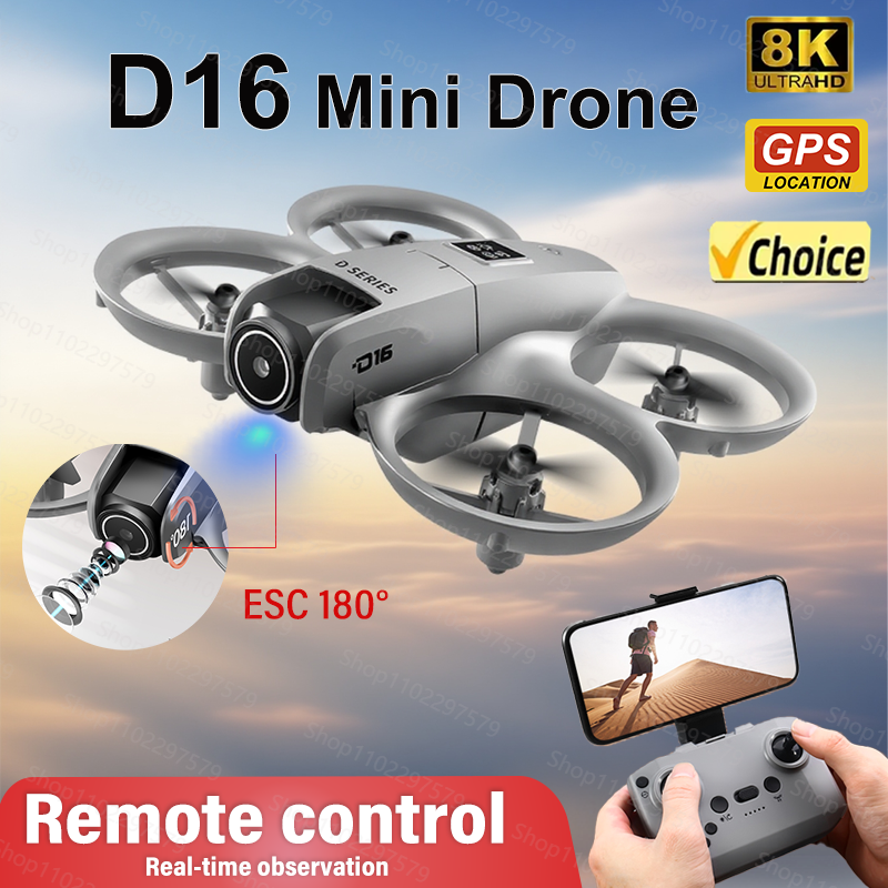 Drone Explorer Rc Quadcopter - D16 Drone 8K HD With FPV