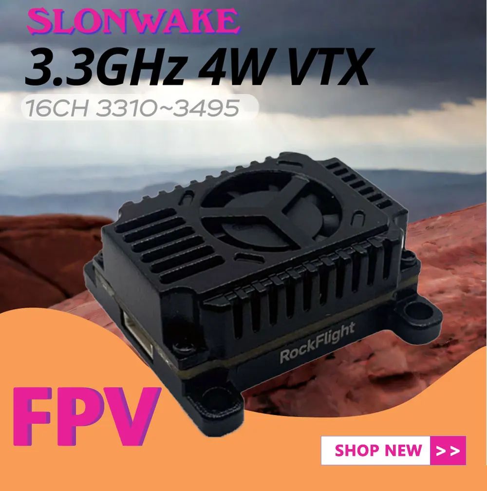 SLONWAKE FPV 3.3G 16CH 4000mW  - مراجعة Drone With Rc Controller وسعره