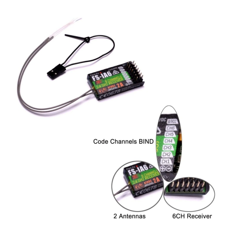 Flysky FS-IA6 Receiver 6CH Dua - مراجعة Drone Rc Racing وسعره