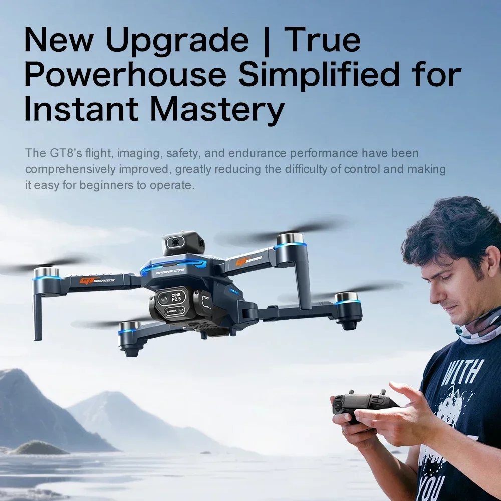 Drone 4K HD GT8 Camera Obstacl - مراجعة Drone Gt8 Rc وسعره