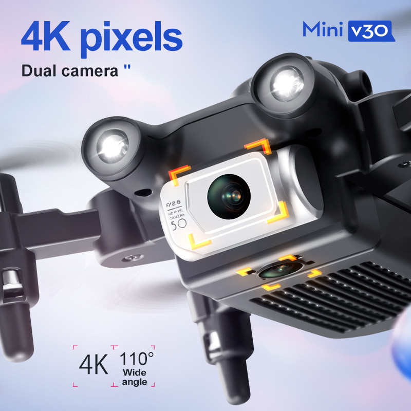 Mini V30 WiFi FPV Drone With 4 - مراجعة Drone Rc With Screen وسعره