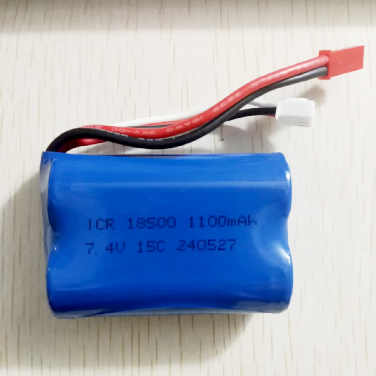 18500 7.4V 1100mAh JST 15C Bat - مراجعة Drone Mjx Rc وسعره