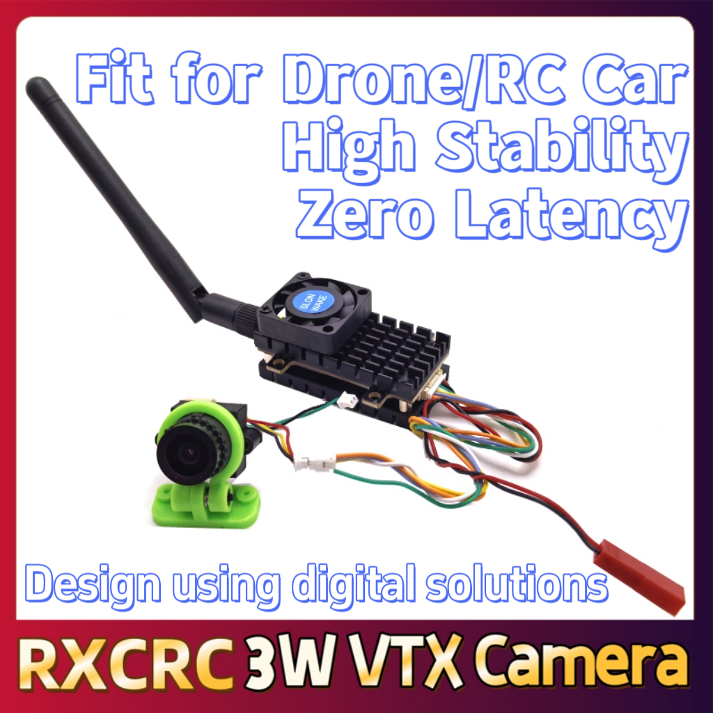 RXCRC 5.8G 3W Video VTX transm - مراجعة Drone Rc With Screen وسعره