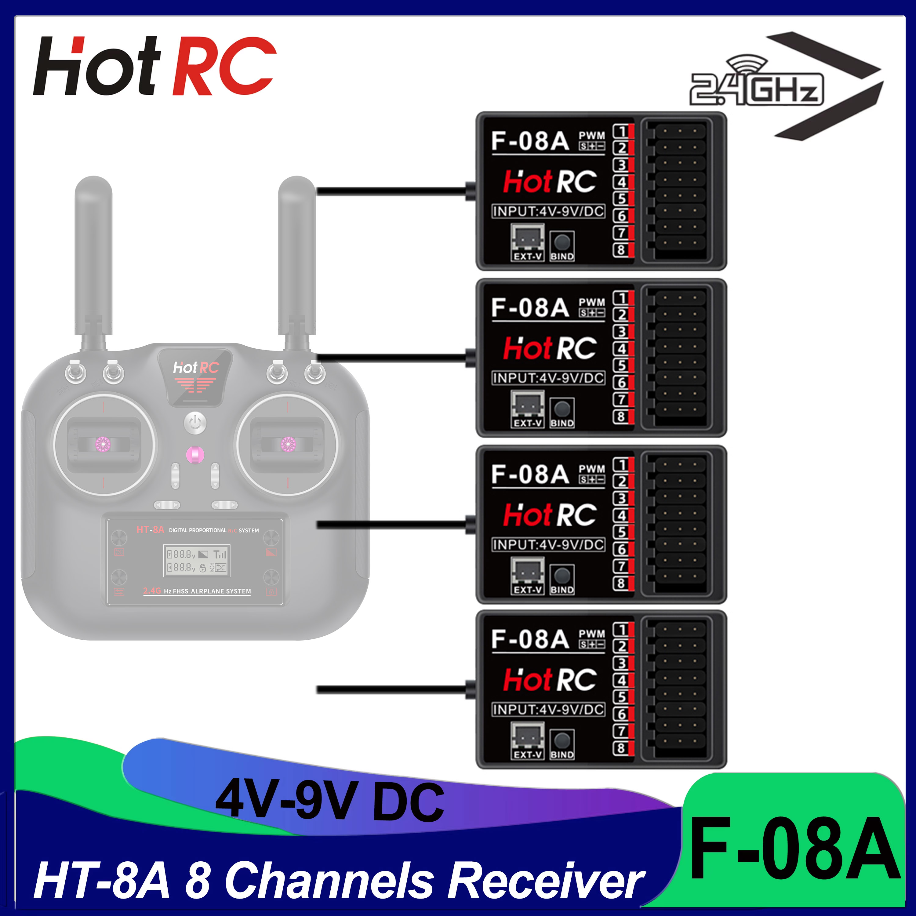 HOTRC RC Model Parts 8 Channel - مراجعة Drone Rc Parts وسعره