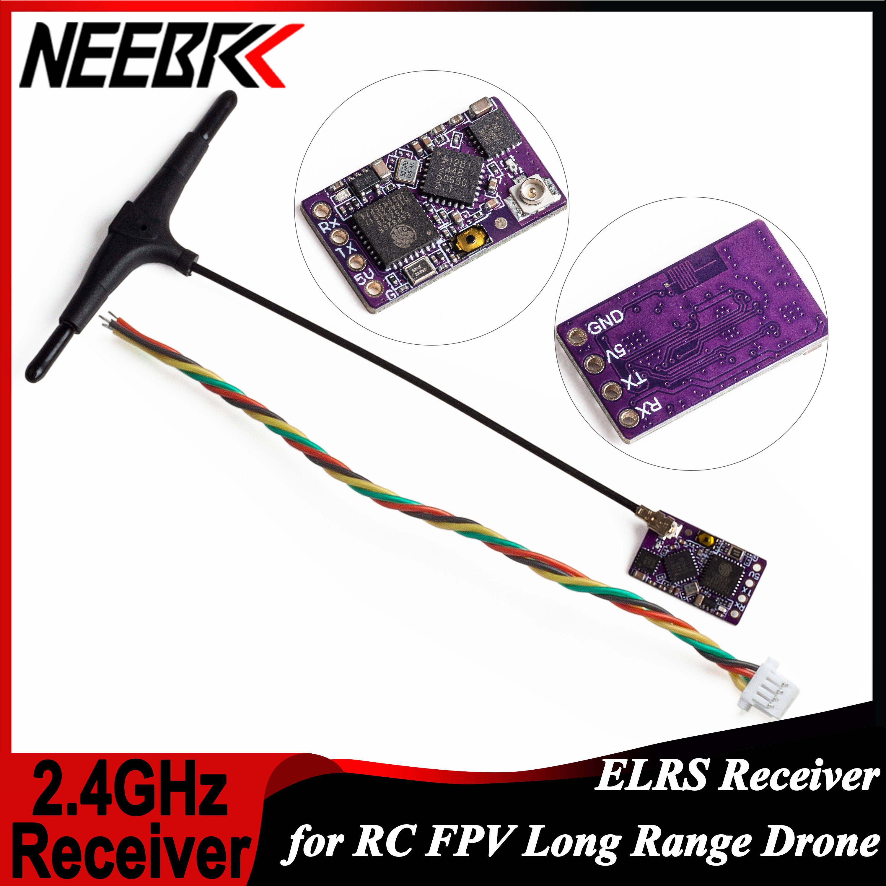 1/2/5/10PCS ELRS 2.4GHz RX Lon - مراجعة Drone Rc Parts وسعره