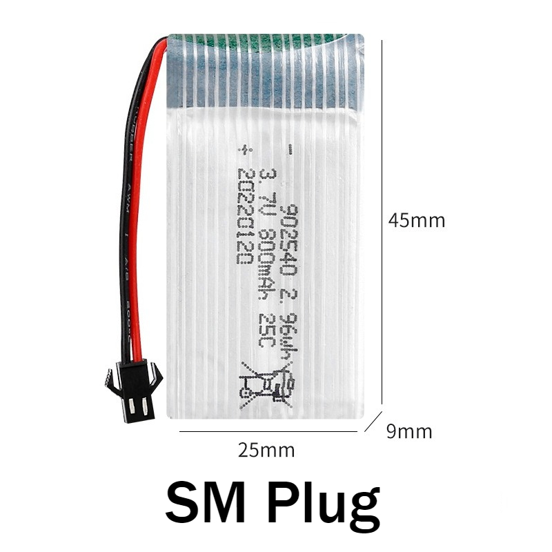 902540 3.7V 800mAh Rechargeabl - مراجعة Drone Mjx Rc وسعره