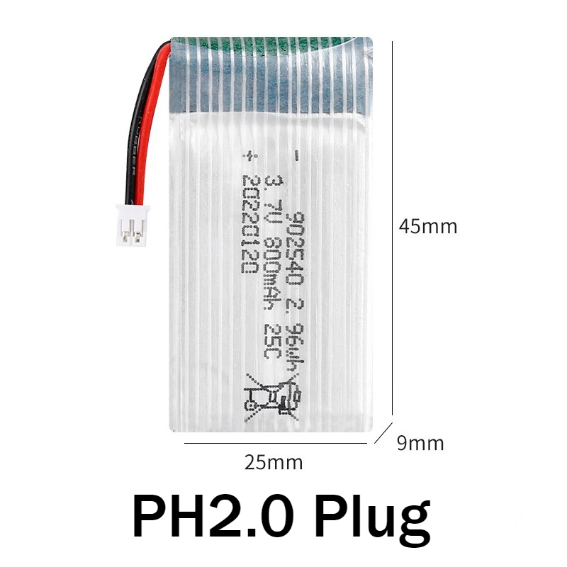902540 3.7V 800mAh Rechargeabl - مراجعة Drone Mjx Rc وسعره