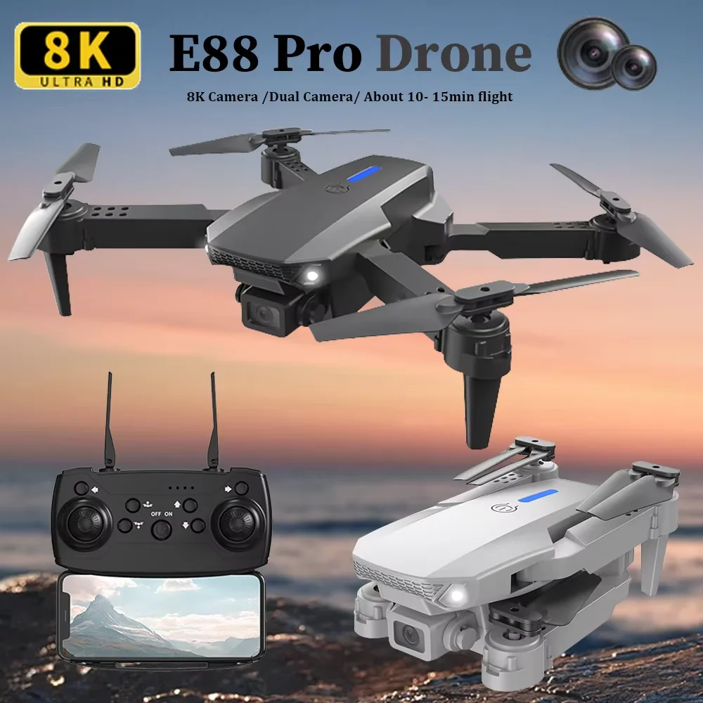 2026 E88 HD 4K RC Drone with W - مراجعة Rc Drone E88 وسعره
