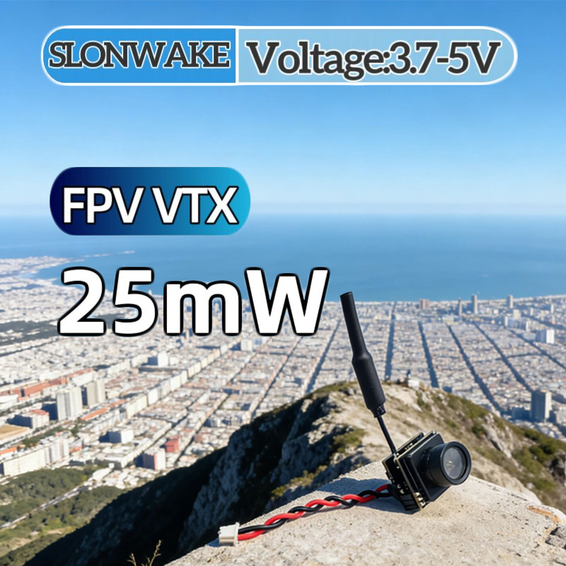 SLONWAKE FPV 25mW power simula - مراجعة - Remote Control (Rc) Drone وسعره