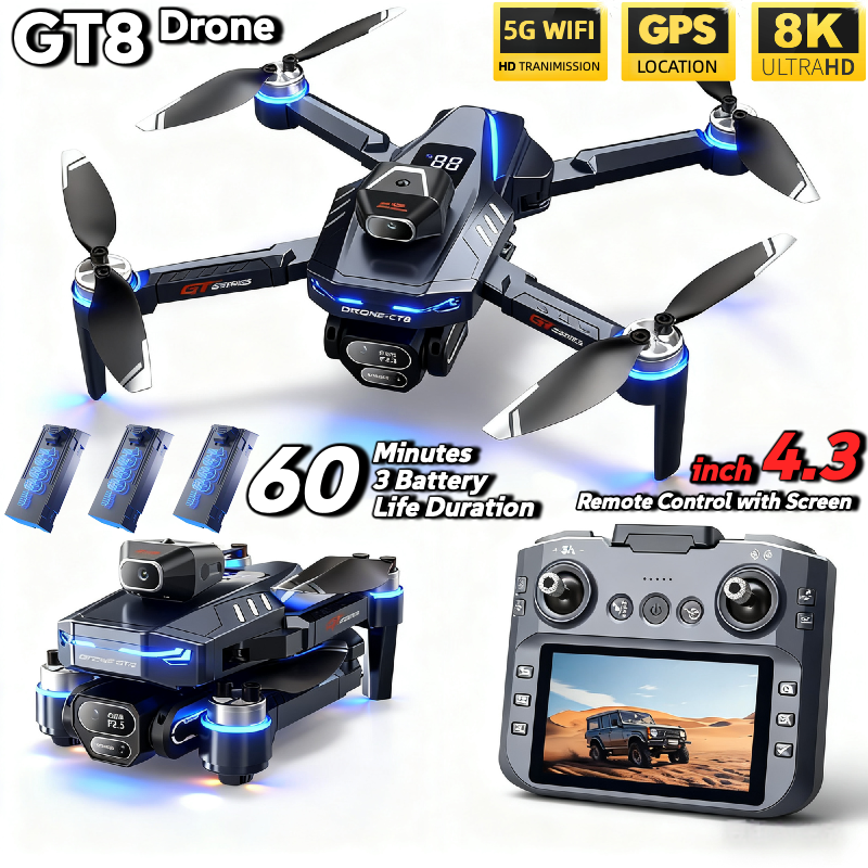 For Genuine GT8 Drone 4K Profe - مراجعة Drone Gt8 Rc وسعره