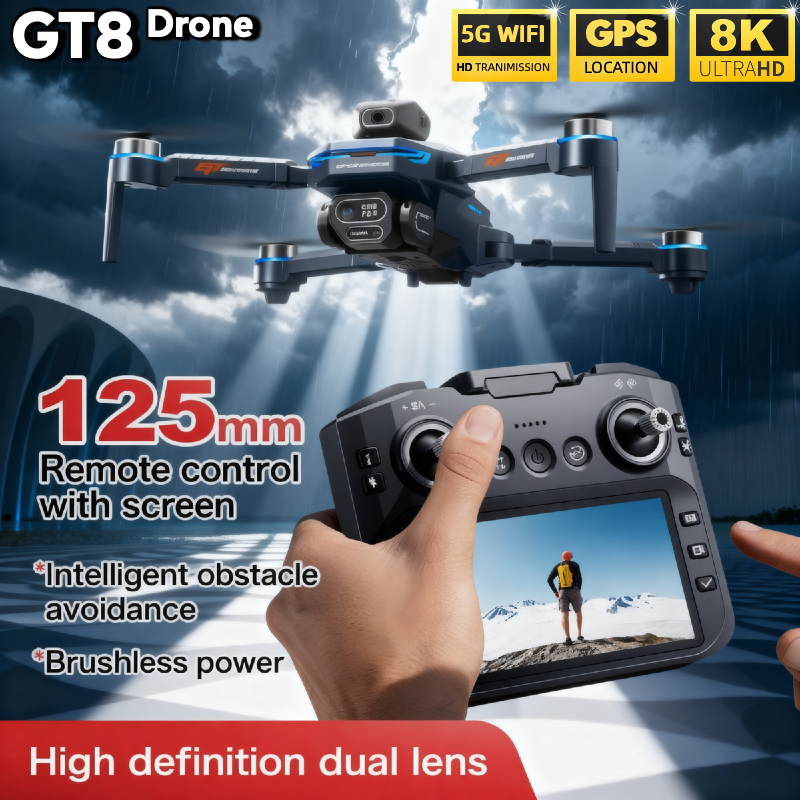 For Genuine GT8 Drone 4K Profe - مراجعة Drone Gt8 Rc وسعره