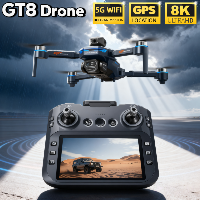 For Genuine GT8 Drone 4K Profe - مراجعة Drone Gt8 Rc وسعره