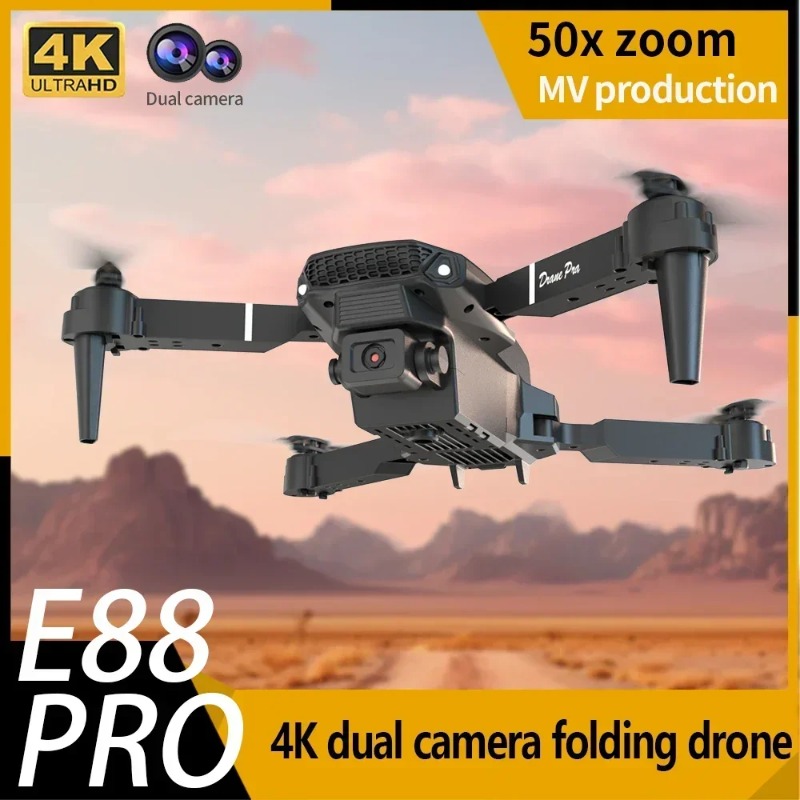 E88 Mini Drone 4K HD Camera Wi - مراجعة Drone E88 Rc Quadcopter وسعره