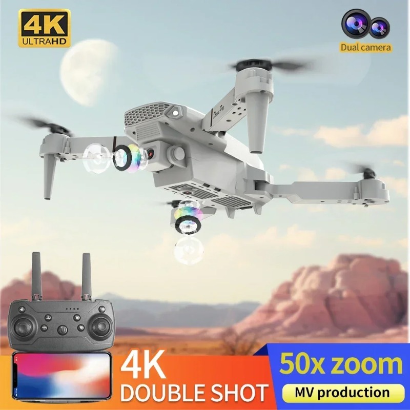 E88 Mini Drone 4K HD Camera Wi - مراجعة Drone E88 Rc Quadcopter وسعره