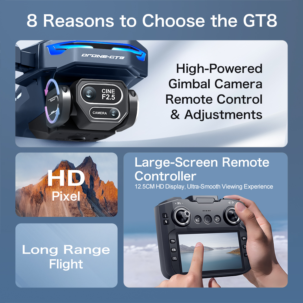 2026 New Original GT8 Drone 4K - مراجعة Drone Gt8 Rc وسعره
