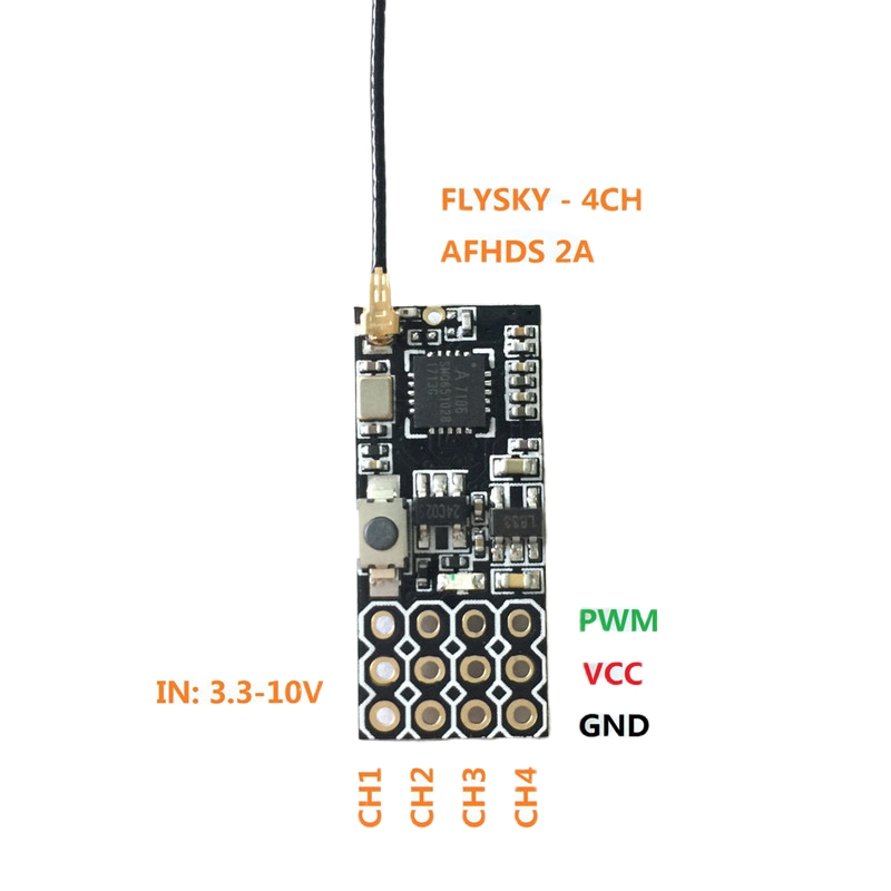 Flysky FS2A Mini Receiver 4CH  - مراجعة Drone Rc Aircraft وسعره