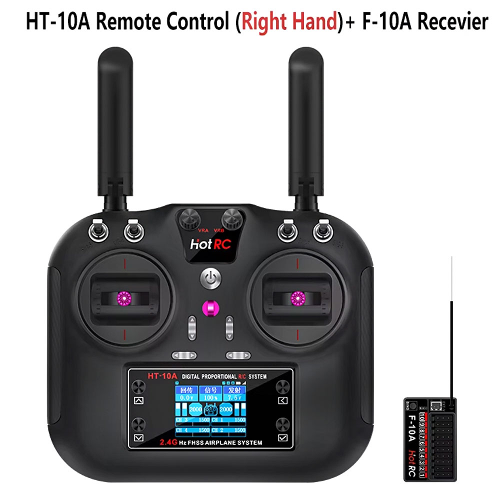 Hotrc HT-10A 2.4G 10CH Transmi - مراجعة Drone And Car وسعره