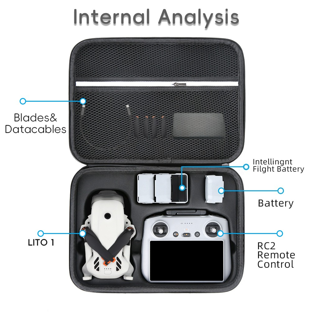 Portable Carrying Case For DJI - مراجعة Drone Dji Rc N3 وسعره