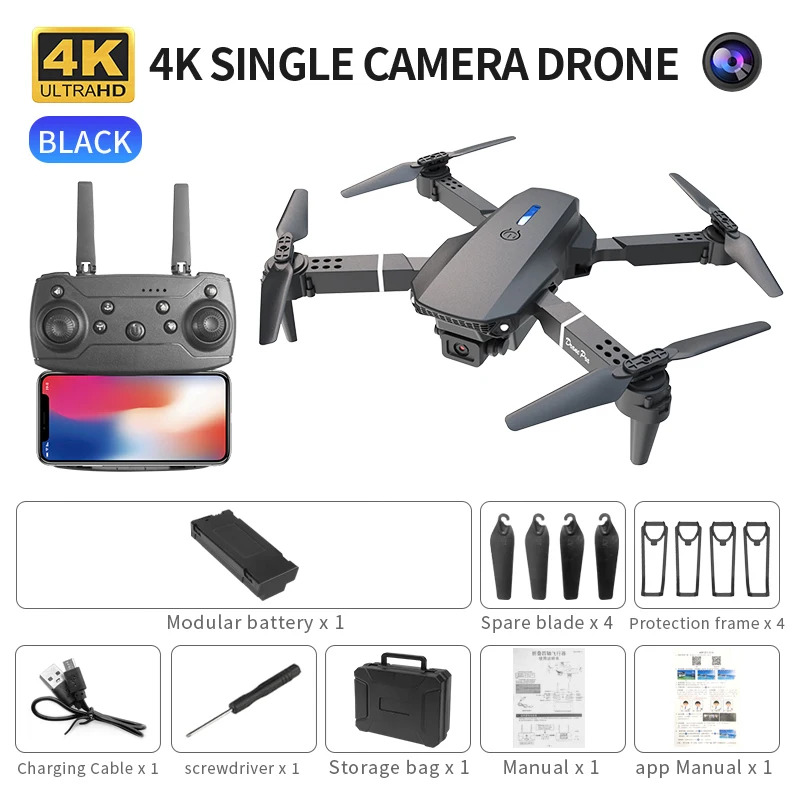 E88 ProIntelligent Folding Dro - مراجعة Rc Drone E88 وسعره