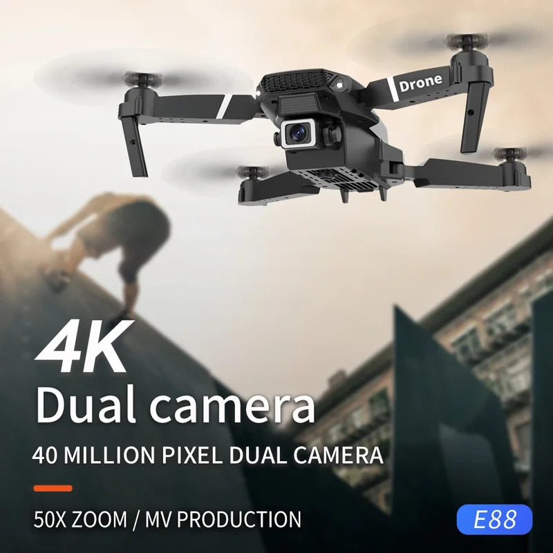 E88 ProIntelligent Folding Dro - مراجعة Rc Drone E88 وسعره