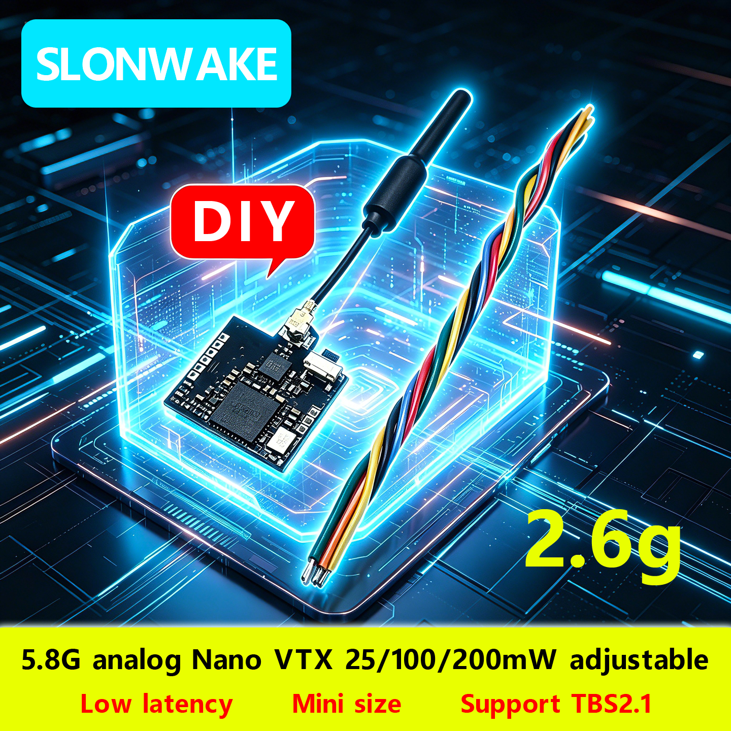 SLONWAKE Nano 5.8G 48CH 200mW  - مراجعة Drone With Rc Controller وسعره