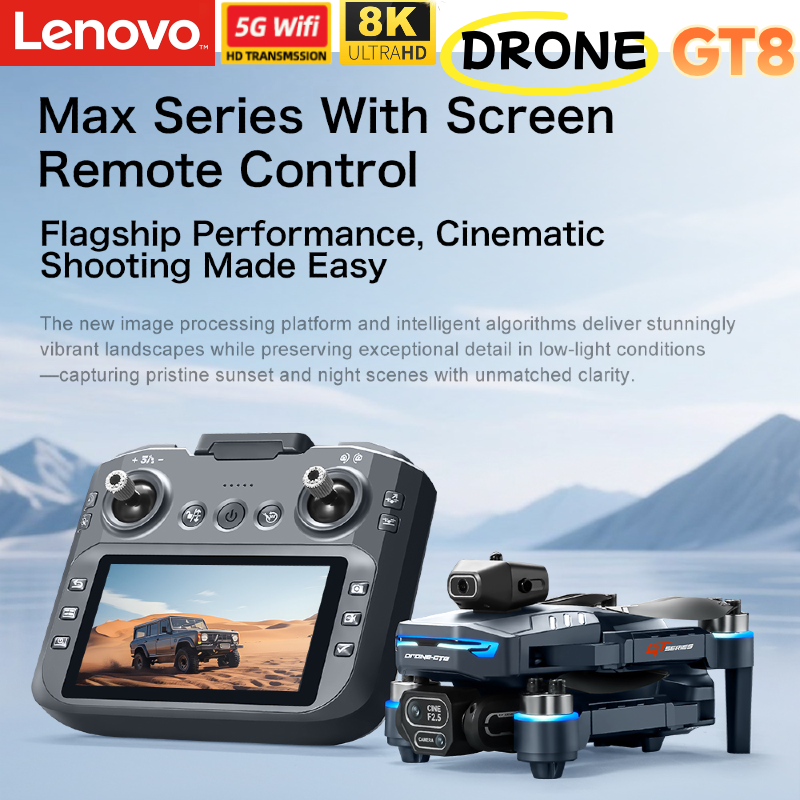 Lenovo Drone 8K Camera GT8 GT5 - مراجعة Drone Gt8 Rc وسعره