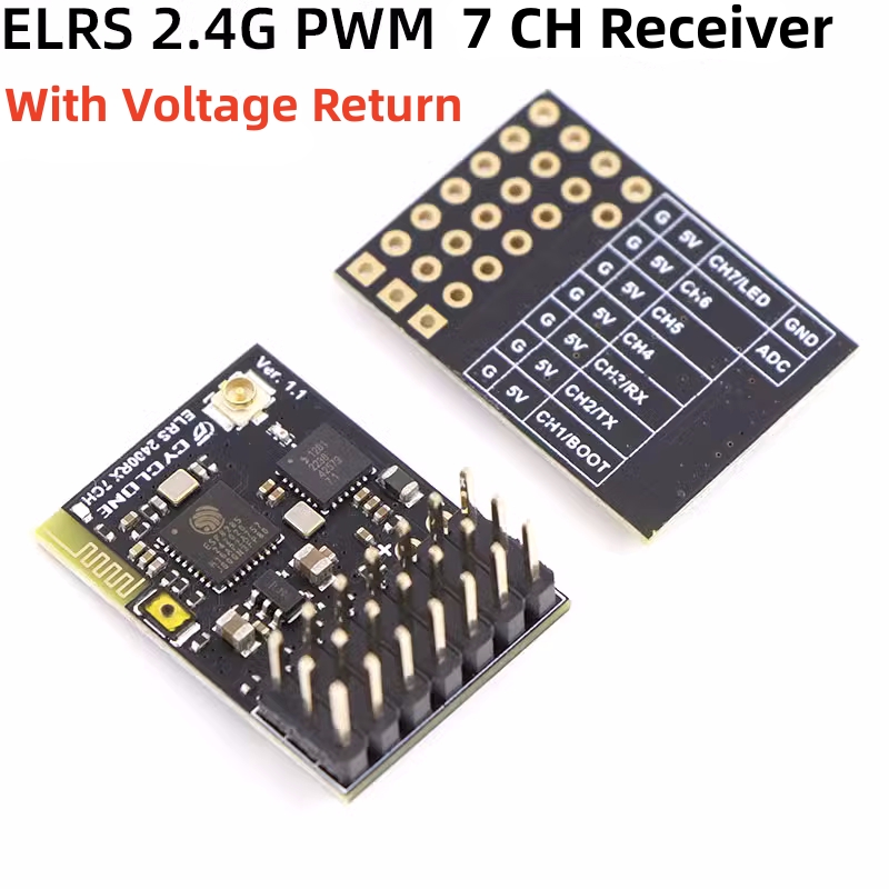 ELRS 2.4G PWM 7CH 6CH CRSF Rec - مراجعة Drone And Car وسعره