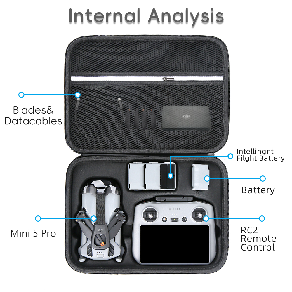 for Mini 5 Pro Case Large Capa - مراجعة Drone Dji Rc N3 وسعره