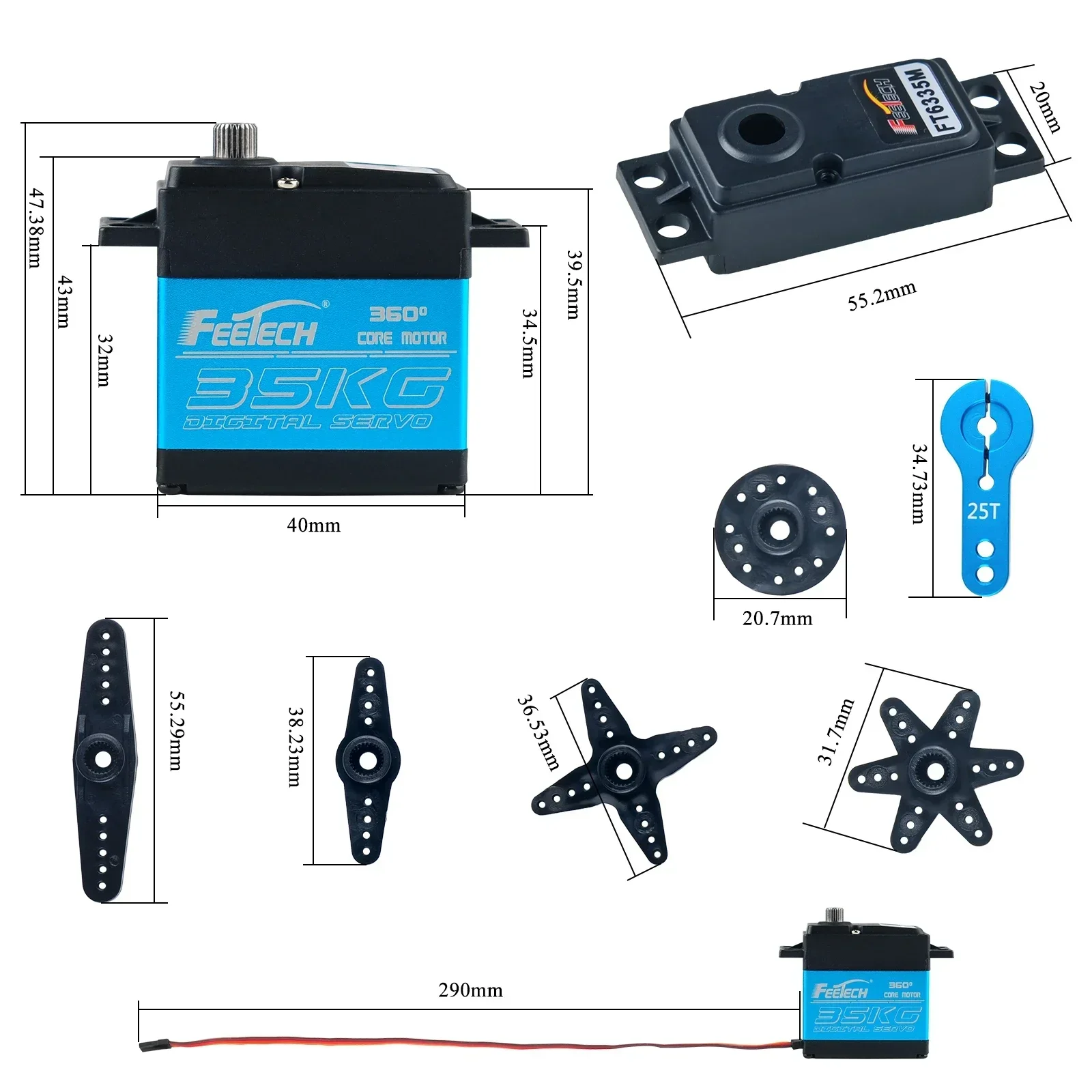 Feetech FT6335M Digital RC Ser - مراجعة Drone Rc Aircraft وسعره