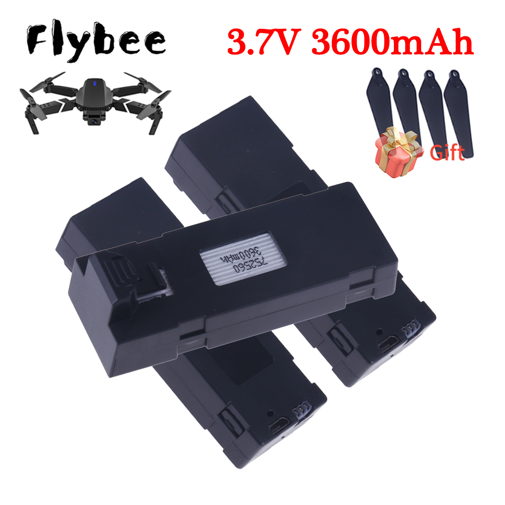 3.7V 3600mAh Upgrade E88 Batte - مراجعة Drone E88 Rc Quadcopter وسعره