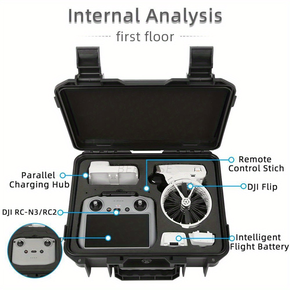 For DJI Flip hard-shell storag - مراجعة Drone Dji Rc N3 وسعره