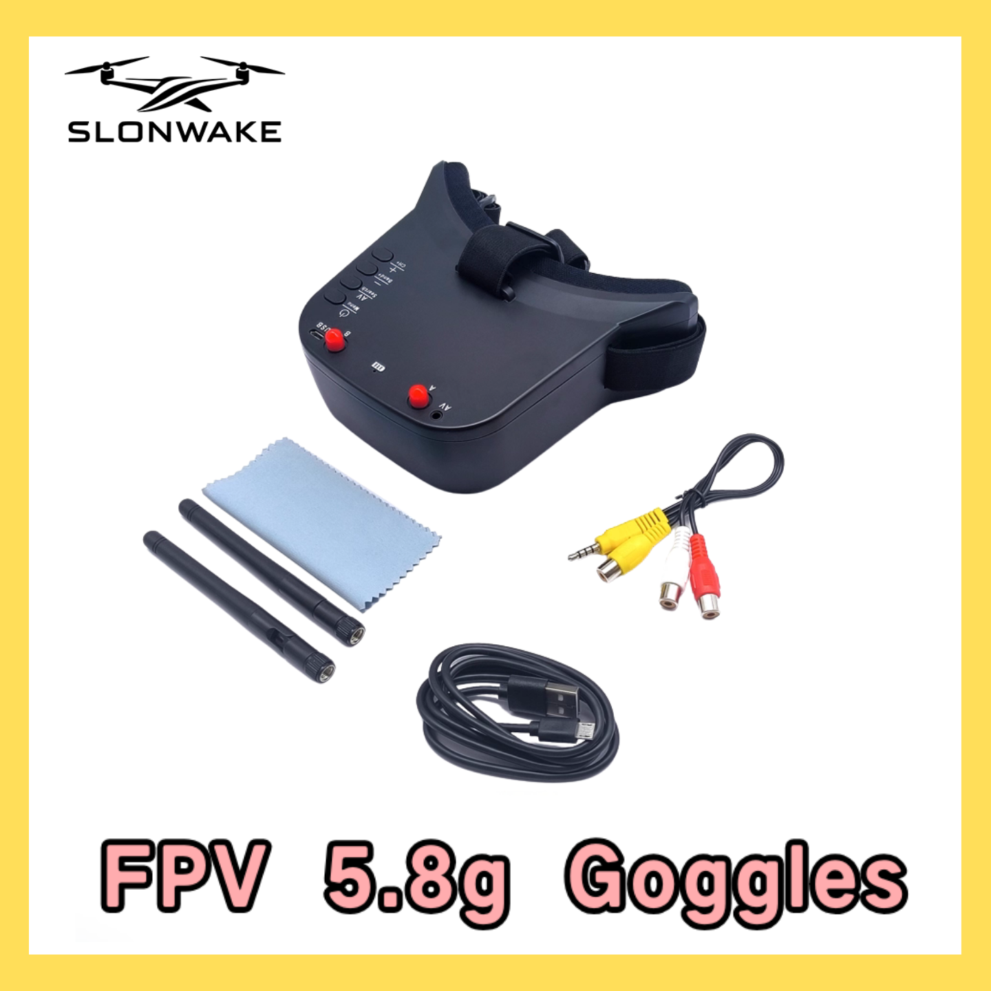 SLONWAKE 5.8G 48CH FPV 400mw V - مراجعة Drone And Car وسعره