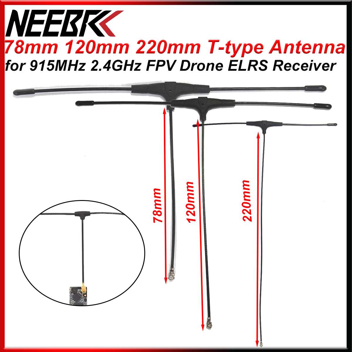 FPV Drone 915MHz 2.4GHz T-type - مراجعة Crossfire Receiver Rx وسعره