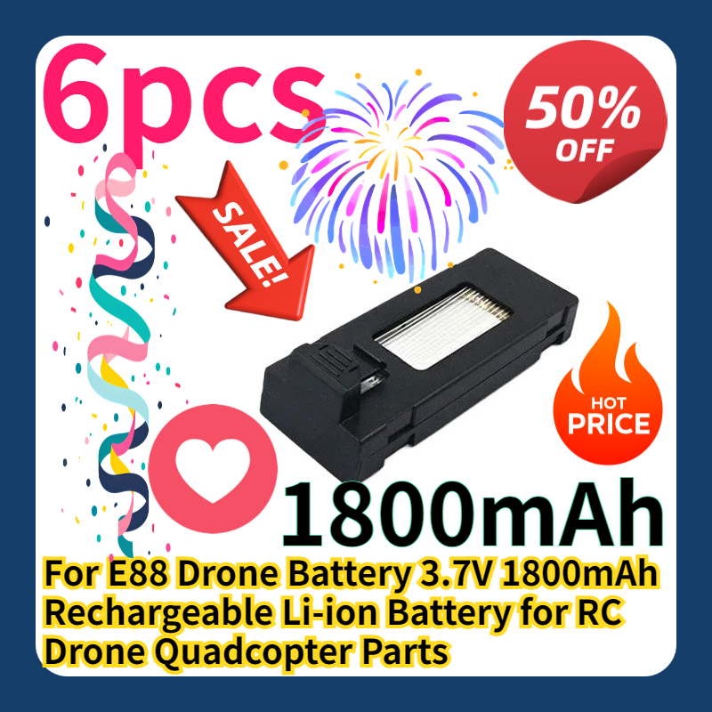For E88 Drone Battery 3.7V 180 - مراجعة Drone E88 Rc Quadcopter وسعره