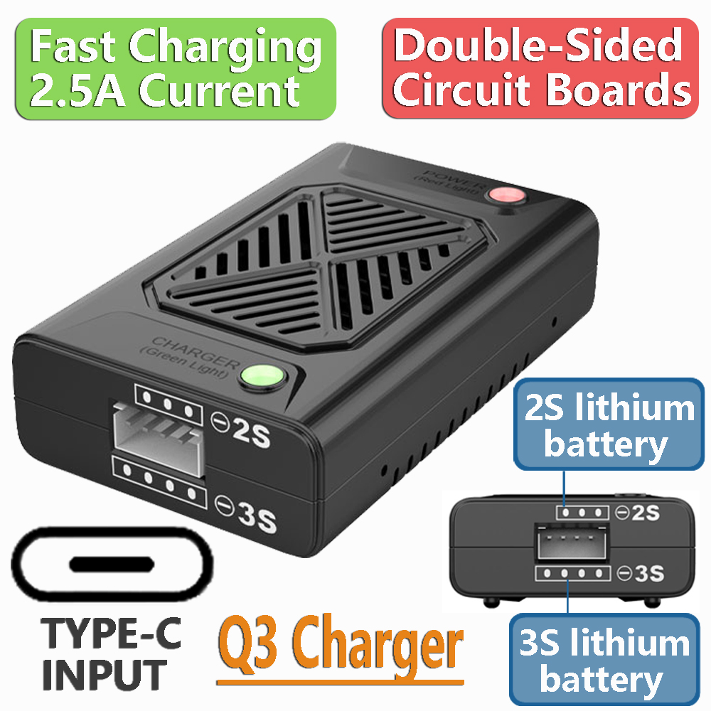 Q3 Compact Balance Charger 2S  - مراجعة Drone Mjx Rc وسعره