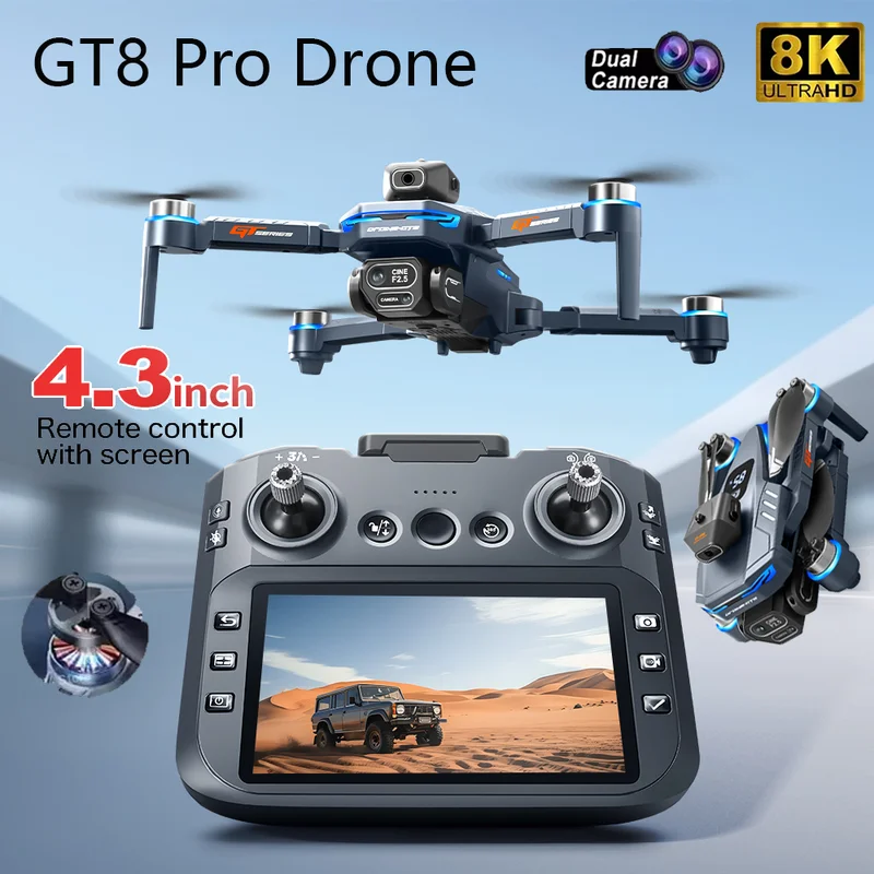 2026 New GT8 Drone GPS 8K Prof - مراجعة Drone Dji Rc 2 وسعره