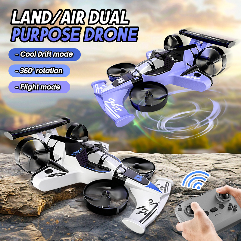 2in1 Mini Drone Air-Ground Fly - مراجعة Drone Rc With Screen وسعره