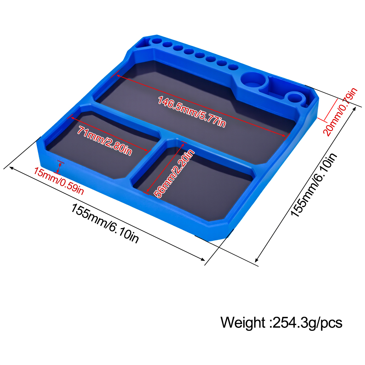 1Pcs Silicone Parts Tray with  - مراجعة Drone And Car وسعره