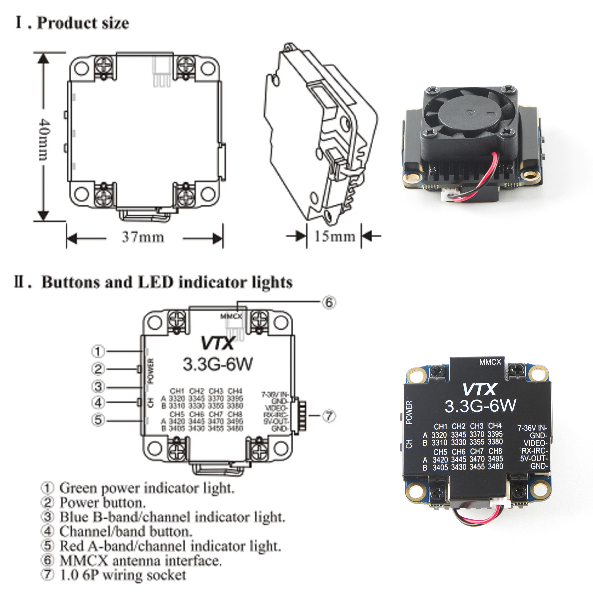 FPV Video Transmitter 3.3G 6W  - مراجعة Drone With Rc Controller وسعره