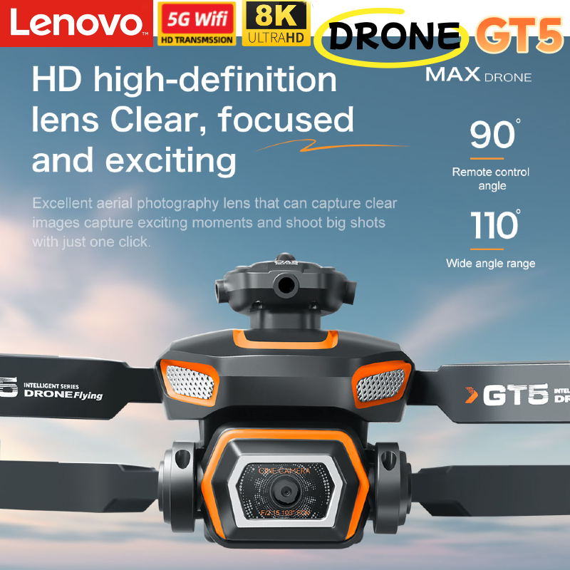 Lenovo Drone 8K Camera GT8 GT5 - مراجعة Drone Gt8 Rc وسعره
