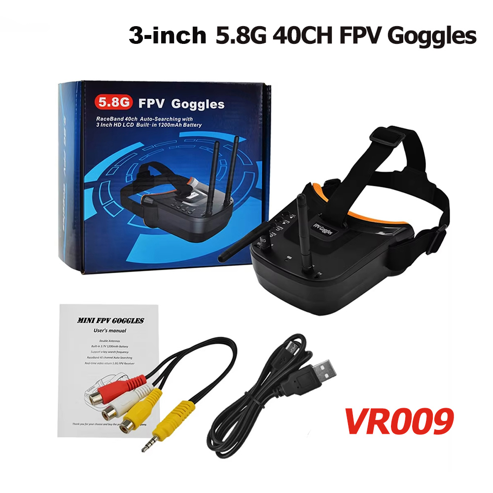VR009 FPV Video Goggles 3Inch  - مراجعة Drone Rc With Screen وسعره