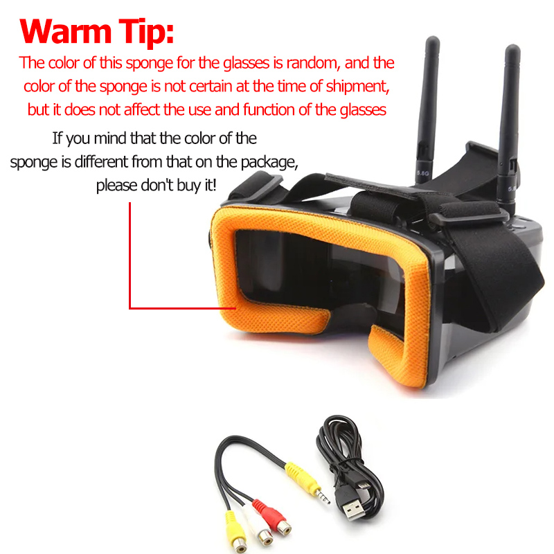 VR009 FPV Video Goggles 3Inch  - مراجعة Drone Rc With Screen وسعره
