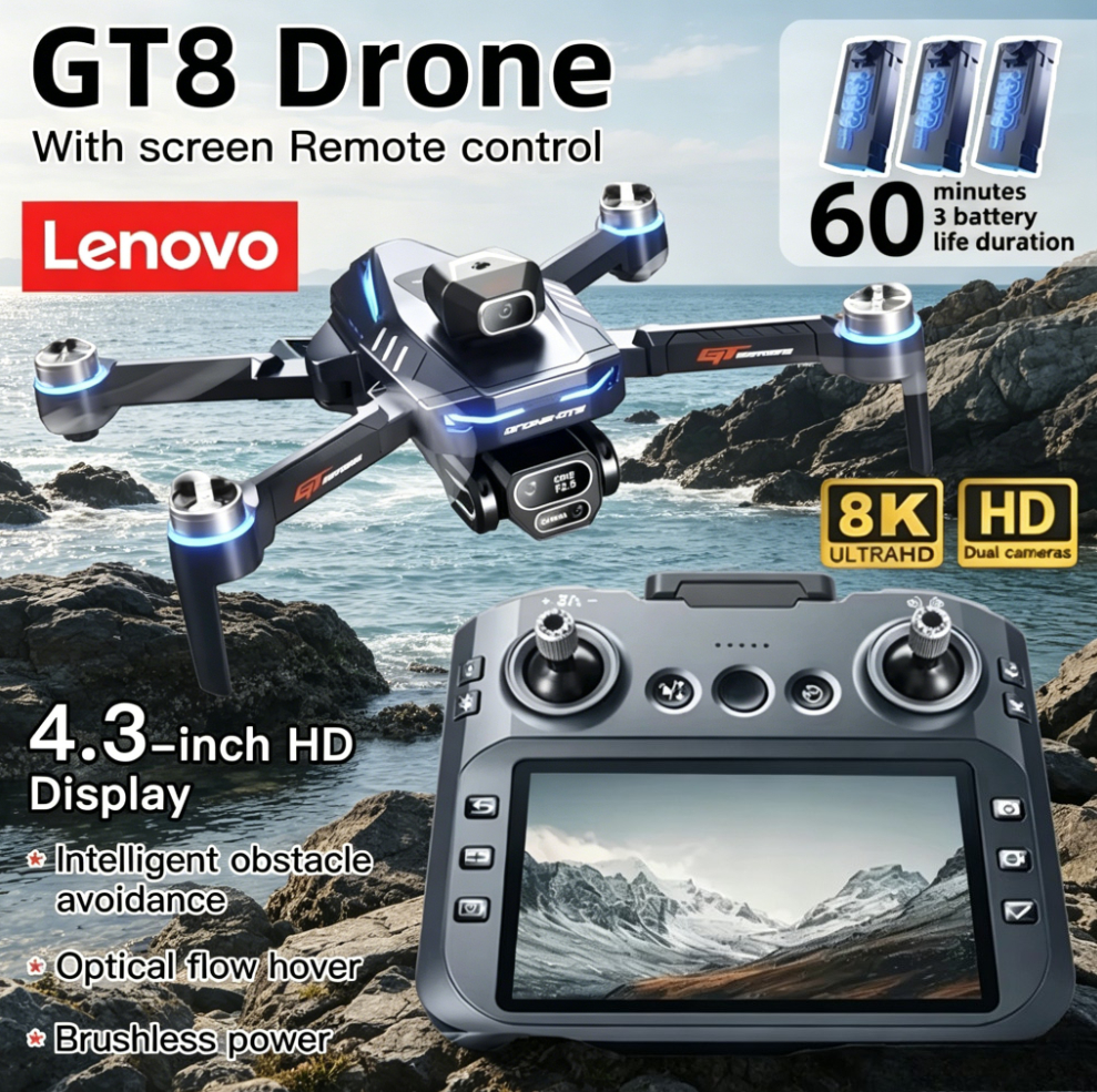 Lenovo GT8 Drone 8K Profession - مراجعة Drone Gt8 Rc وسعره