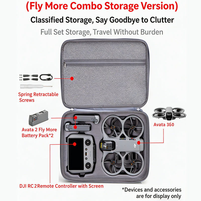 Storage Bag For DJI Avata 360  - مراجعة Drone Rc Belt وسعره