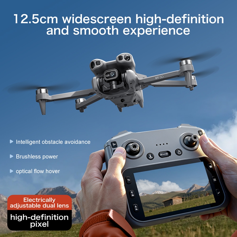 GT50 Mini Drone Dual Camera 8K - مراجعة Rc Drone E88 وسعره