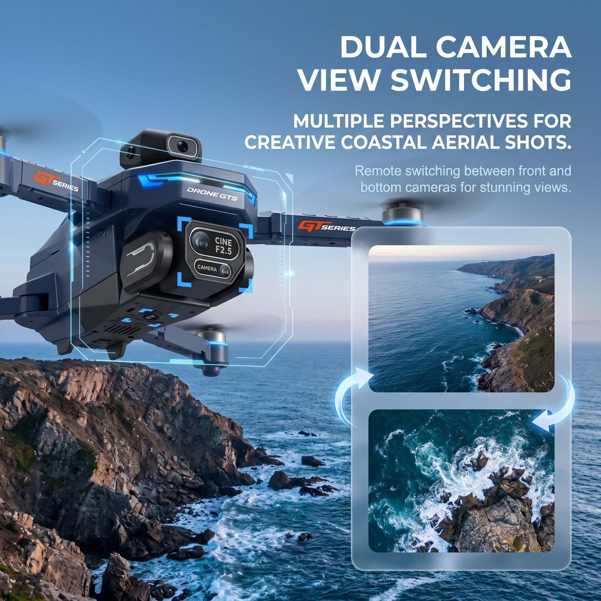New Drone GT8 8K Professional  - مراجعة Drone Gt8 Rc وسعره